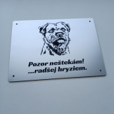 Vigyázz a kutya tábla Border terrier
