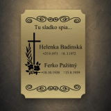 Sírtábla nagy kereszt