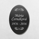 Síremlék tábla ovális V1