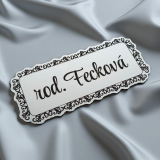 Ornament Frame névtábla