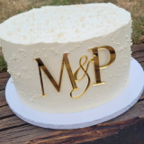 Tortabeszúró – esküvői monogrammal