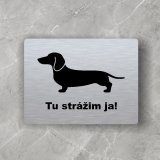 Vigyázz, kutya tábla Tacskó