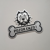 Tábla Vigyázz a kutya Pitbull 2