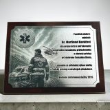 Plakett téglalap - Mentőszolgálat