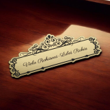 Deluxe Ornament névtábla