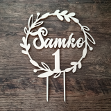Tortabeszúró névvel és számmal – születésnapi cake topper