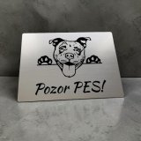 Harapós kutya tábla Pitbull cuki
