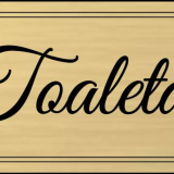 Női WC tábla