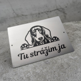 Harapós kutya tábla Tacskó 2