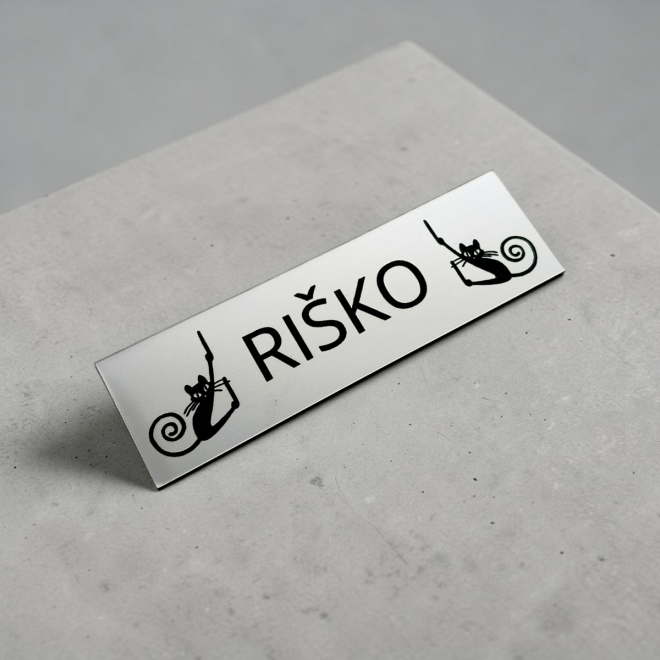 Ajtó névtábla Macskák