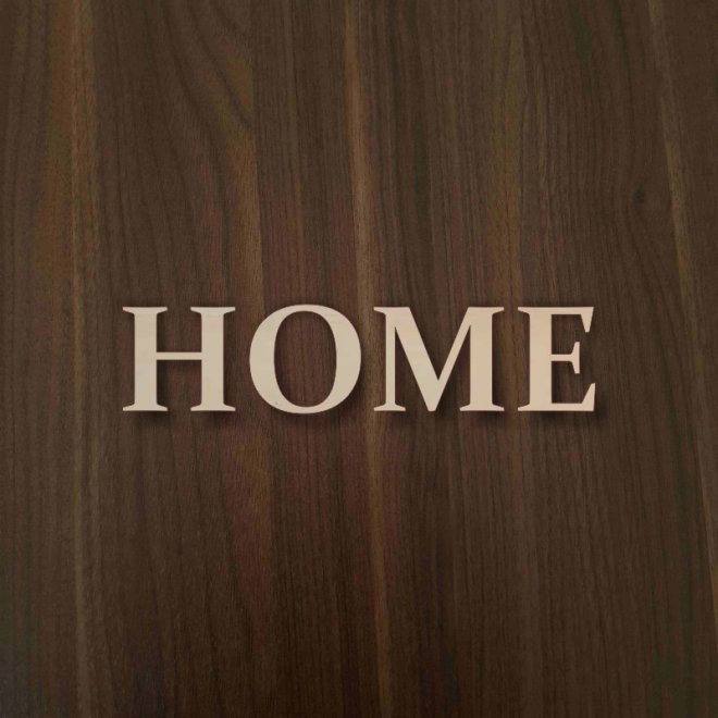 3D felirat HOME