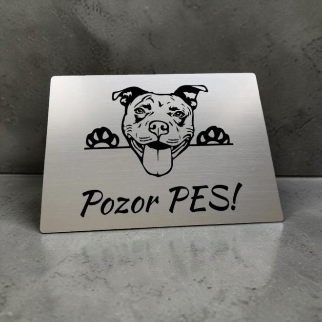 Harapós kutya tábla Pitbull cuki