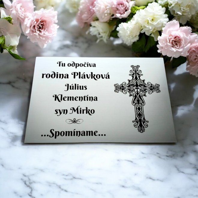 Sírtábla nagy kereszt