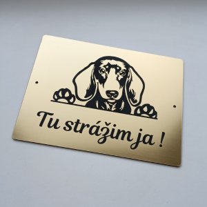 Harapós kutya tábla Tacskó 2