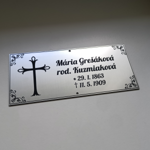 Sírtábla kereszttel
