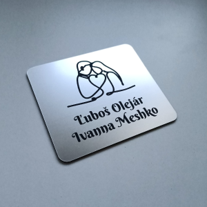 Duo ajtó névtábla