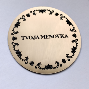 Round Ornament ajtó névtábla