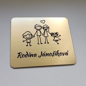 Family ajtó névtábla