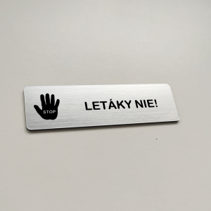 Szórólapot NEM tábla