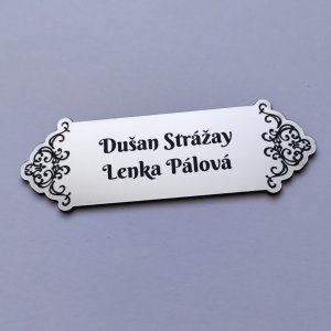 Ornament Side ajtó névtábla