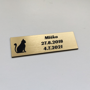 Sfinga cat névtábla