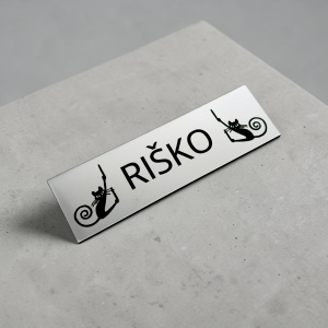 Ajtó névtábla Macskák