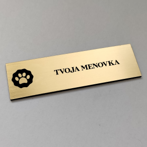 Ajtó névtábla Kutyamancs