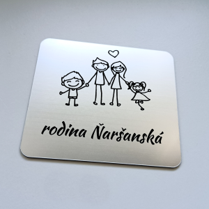 Family ajtó névtábla