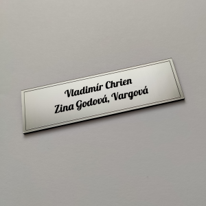 Ajtó névtábla Double Basic