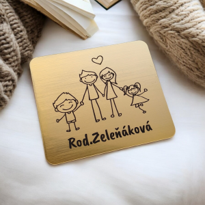 Family ajtó névtábla