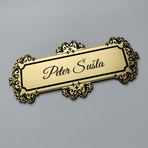 Vintage Deluxe névtábla