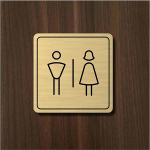 Női és férfi WC