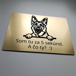 Vigyázz a kutya tábla Németjuhász cute