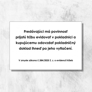 Tájékoztató az értékesítési helyre az FS törvény szerint