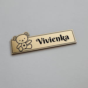 Maci gyerek ajtó névtábla