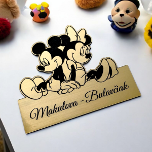 Mickey és Minnie ajtó névtábla