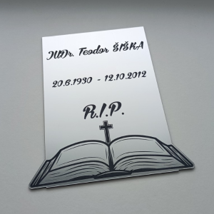 Sírtábla könyv alakú