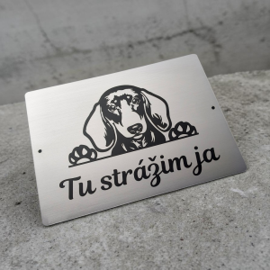 Harapós kutya tábla Tacskó 2